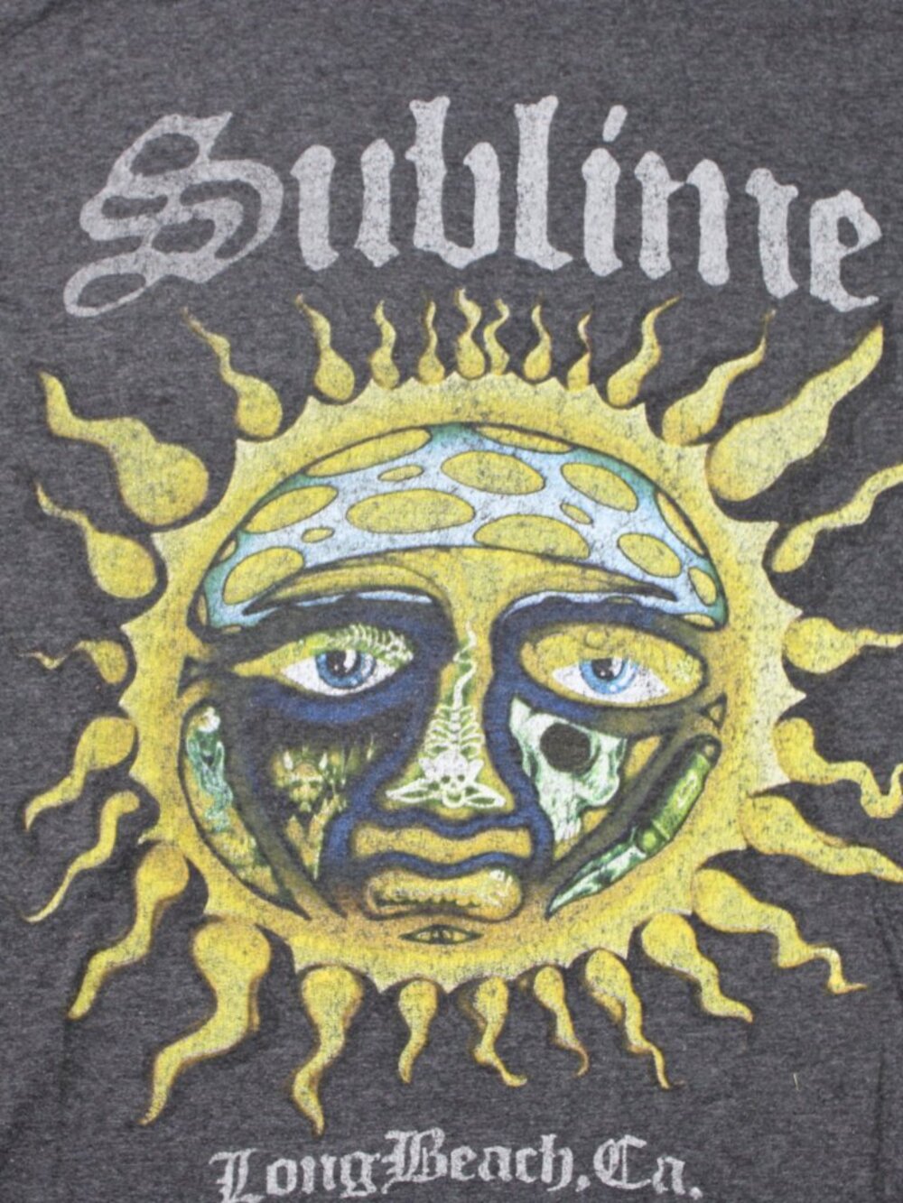 Sublime T-Shirt Mens 2XL XXL Gray Band Logo Cotton/Polyester Blend Short Sleeve - Picture 3 of 9